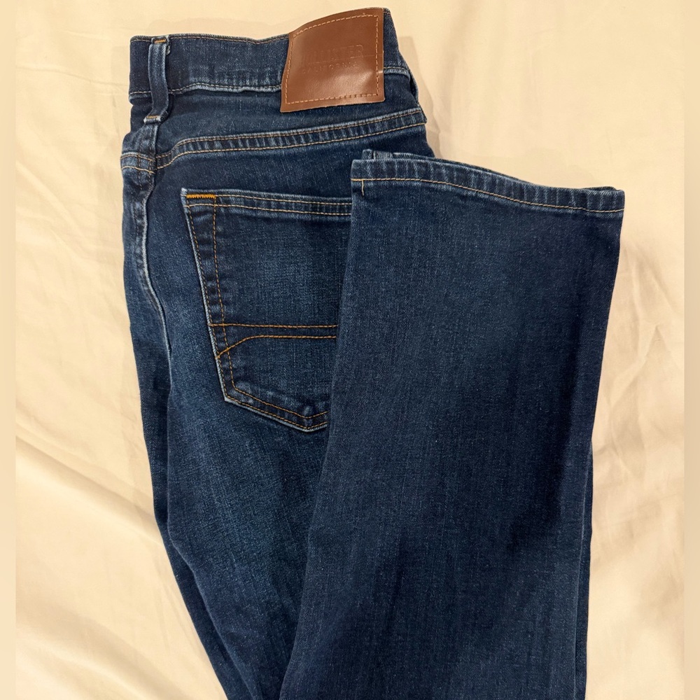 Hollister Men's Dark Blue Denim Jeans